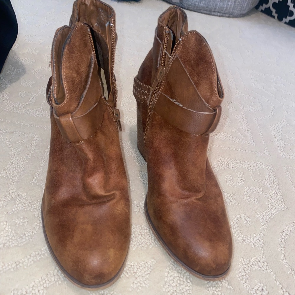 Brown booties